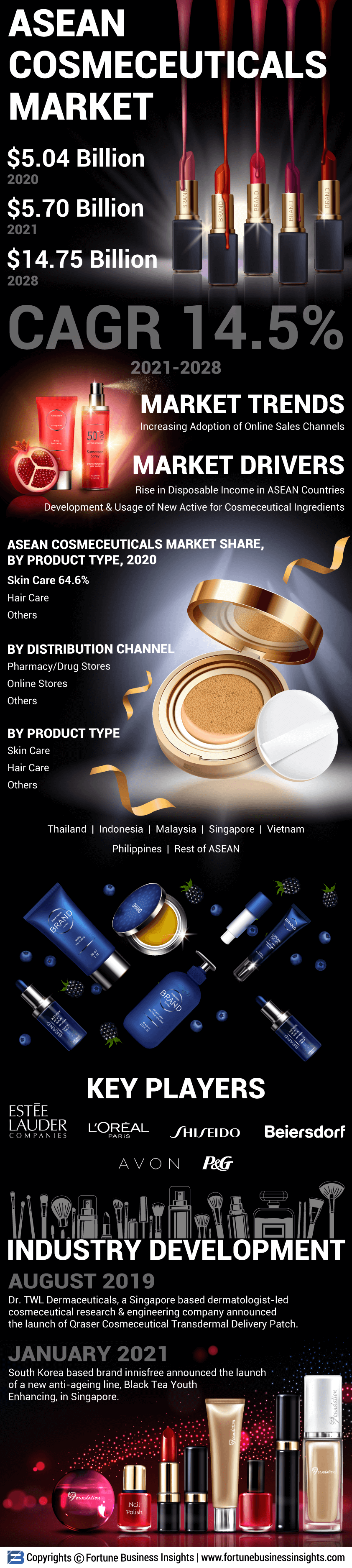 Infographics - ASEAN Cosmeceuticals Market